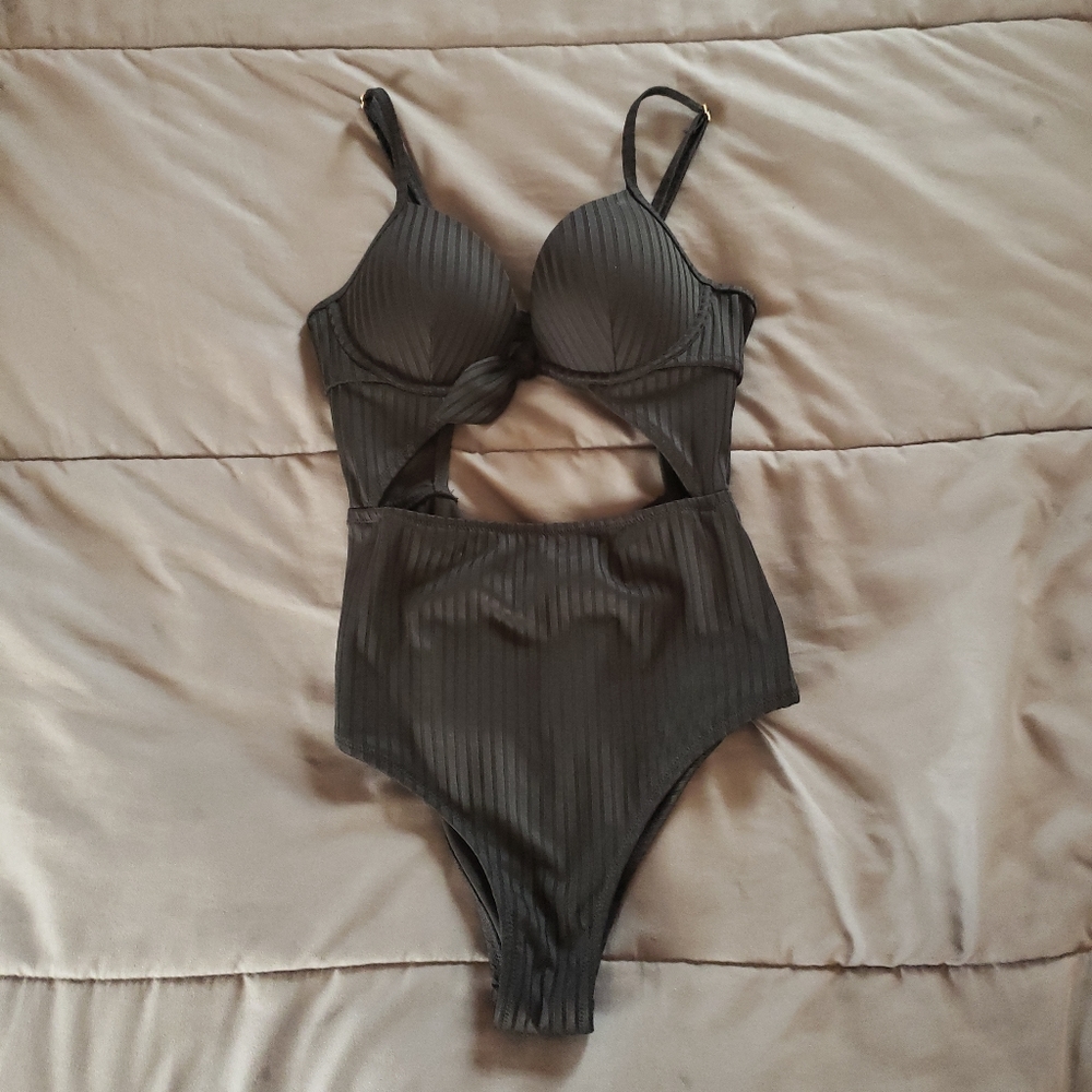 Black One Piece Swim Suit